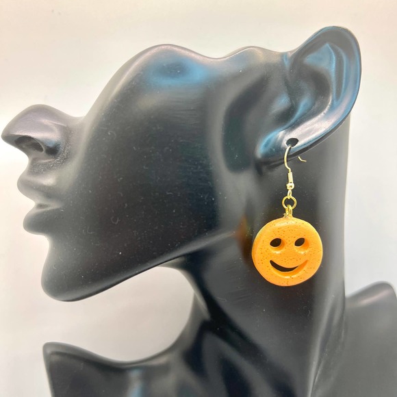 Smiley Tater Tots Earrings - Potato Earrings - Food Earrings - Smiley Face Earri - Picture 9 of 10